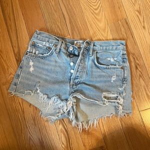 Agoldie high waisted jean shorts